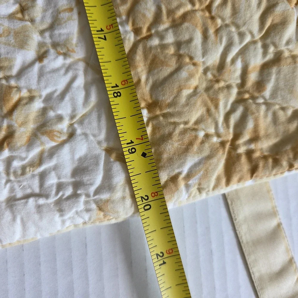 J Clayton International Set of 2 Standard Pillow Shams Cotton Yellow Reversible